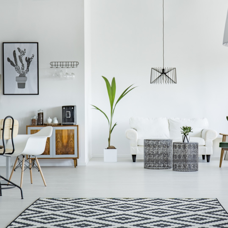 loft interior in scandinavian style