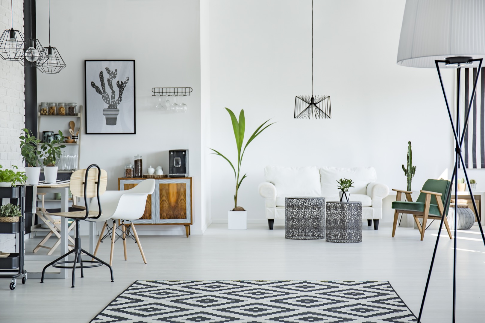 loft interior in scandinavian style loft interior in scandinavian style