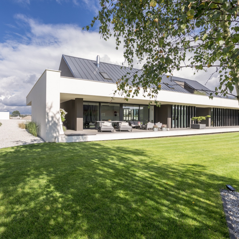 outdoors view of modern house